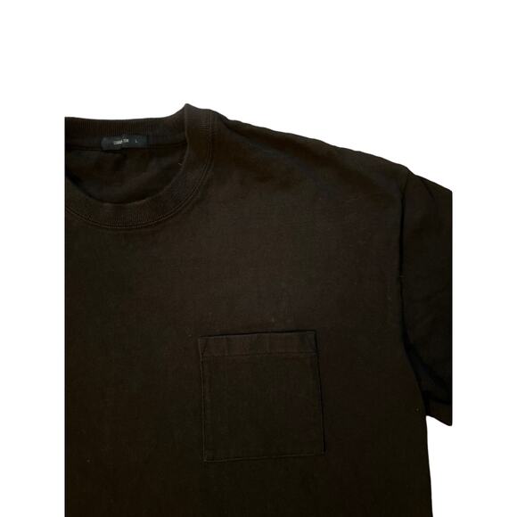 Men L Comme Ca Ism Brown Crewneck Long Sleeved Shirt Top Tee Pocket Japan - Picture 3 of 7